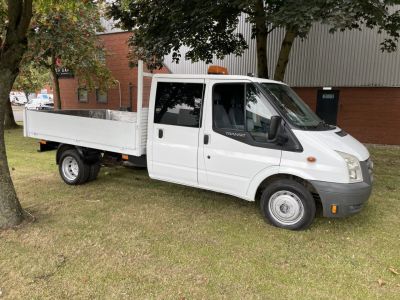 Ford Transit 2.4 Chassis Cab TDCi 100ps [DRW] Dropside Diesel WhiteFord Transit 2.4 Chassis Cab TDCi 100ps [DRW] Dropside Diesel White at Chequered Flag GB LTD Leeds