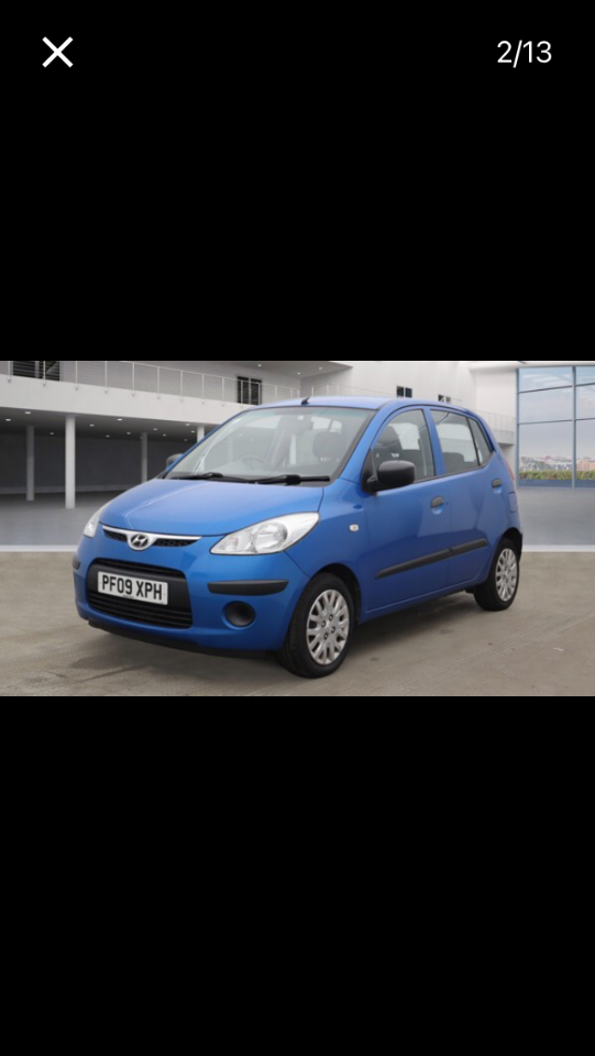 Hyundai i10 1.2 Classic 5dr Hatchback Petrol Blue