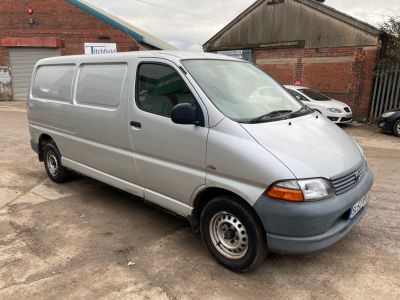 Toyota Hiace 2.5 HIACE 300 GS Panel Van Diesel SilverToyota Hiace 2.5 HIACE 300 GS Panel Van Diesel Silver at Chequered Flag GB LTD Leeds