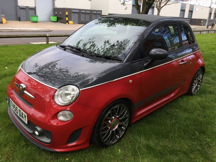 Abarth 595 1.4 T-Jet Turismo 2dr Auto Convertible Petrol Grey/red