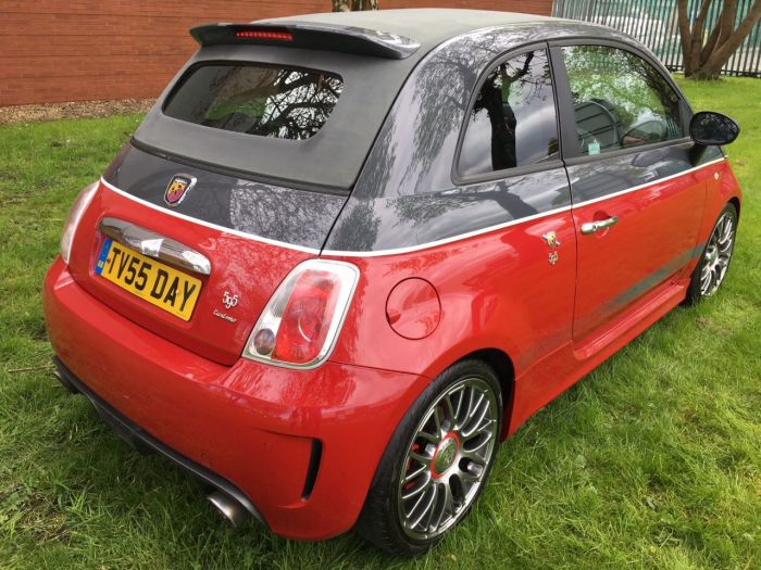 Abarth 595 1.4 T-Jet Turismo 2dr Auto Convertible Petrol Grey/red