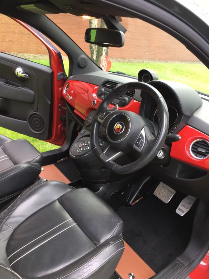 Abarth 595 1.4 T-Jet Turismo 2dr Auto Convertible Petrol Grey/red