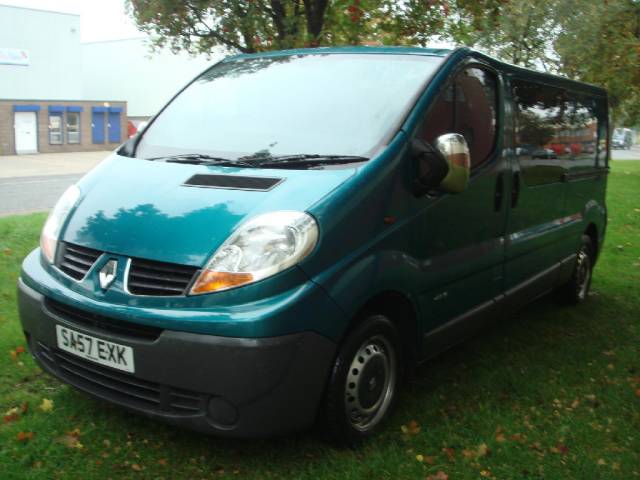 Renault Trafic 2.0 LL29dCi 115 Crew Van Commercial Diesel Green